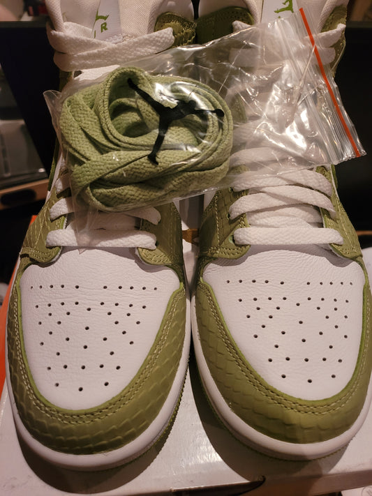 JORDAN 1 MID - GREEN PYTHON